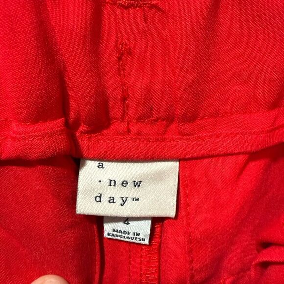 a new day Red Wide Leg Pants High-Waisted - Picture 5 of 11